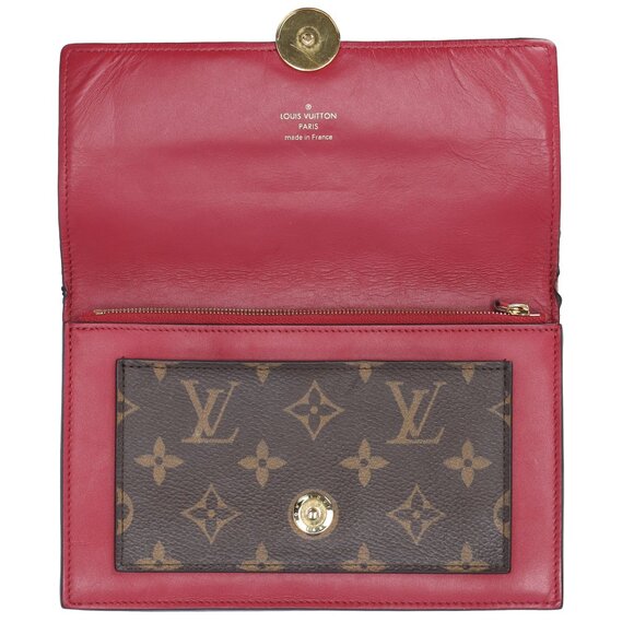 Louis Vuitton Portefeuille Flore M67404 Wallet Monogram Fuchsia (MISSING CHAIN) - Picture 8 of 9